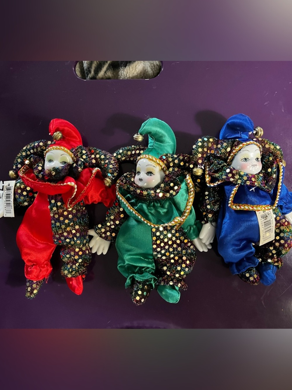 Vintage Porcelain Jester Dolls